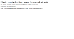 Desktop Screenshot of foerderverein.igsquerum.de